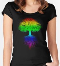 Sunshine, Lollypops and Rainbows Women's Fitted Scoop T-Shirt