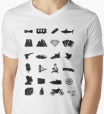 50 Years of James Bond Men's V-Neck T-Shirt