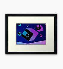 cube Framed Print