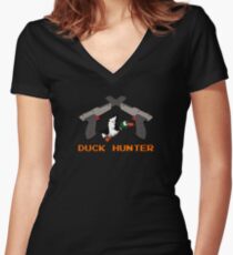 Duck Hunter Women's Fitted V-Neck T-Shirt