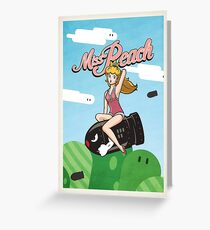 Miss Peach Pin-Up Greeting Card