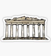 Greek Parthenon Sticker Sticker