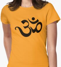 Yoga "Om Symbol" T-Shirt Women's Fitted T-Shirt