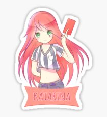 Red Card Katarina chibi Sticker