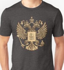 Armoiries d'or russes T-shirt unisexe