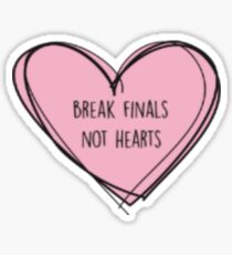Forensics/Debate "Break finals, not hearts" Sticker