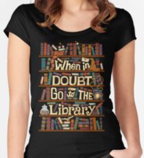 Go to the library Women's Fitted Scoop T-Shirt
