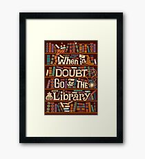 Go to the library Framed Print