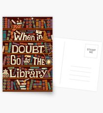 Go to the library Postcards