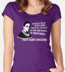 Revolutionary Women: Ruth Bader Ginsburg Women's Fitted Scoop T-Shirt