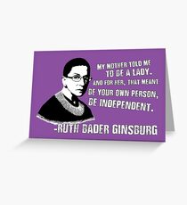 Revolutionary Women: Ruth Bader Ginsburg Greeting Card