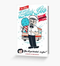 Mr. White's Blue Ice Greeting Card