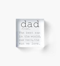 Typewriter Dad Definition Holiday Art DEFINITION OF DAD Funny Wall Art Daddy Print Fathers Day Dad Art Modern Printable Art Father Quote Acrylic Block