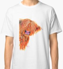 HIGHLAND COW 'PEEKABOO' BY SHIRLEY MACARTHUR Classic T-Shirt