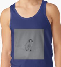 Baby Penguin Schwarz-Weiß-Aquarell Tank Top