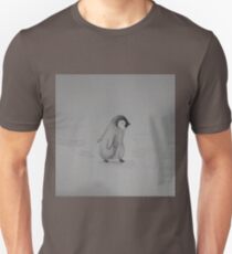 Baby Penguin Black and White Watercolor Unisex T-Shirt