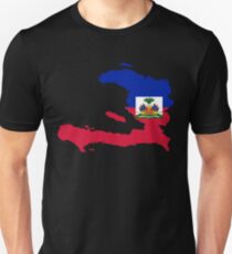 Haiti Flag Map Unisex T-Shirt