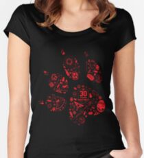 Naughty Dog - 30th Paw Women's Fitted Scoop T-Shirt