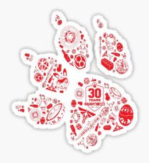 Naughty Dog - 30th Paw Sticker