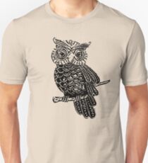 Cute Owl On Tree Unisex T-Shirt