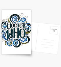 Whimsically Wibbly Wobbly Timey Wimey - Light Shirt Postcards