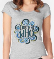 Whimsically Wibbly Wobbly Timey Wimey - Light Shirt Women's Fitted Scoop T-Shirt