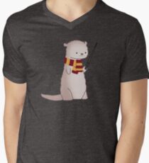 Harry Pawter Otter Men's V-Neck T-Shirt
