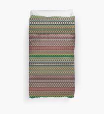 Tribal striped abstract pattern design by Somberlain Duvet Cover