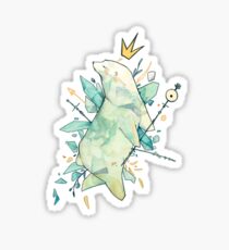 Polar bear king Sticker