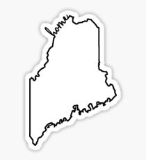 Maine Home Outline Sticker