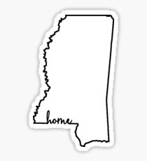 Mississippi Home Outline Sticker