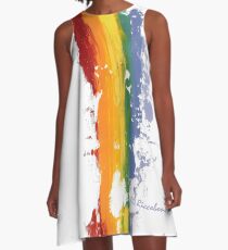 Pride Parade Rainbow Diversity by RD RIccoboni A-Line Dress