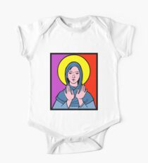THE VIRGIN MARY Short Sleeve Baby One-Piece