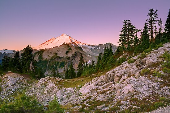 "Mount Baker at Sunrise from Artist Point, Washington
