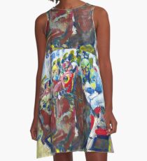 And Theyre Off! Horse Racing Picture by RD Riccoboni A-Line Dress