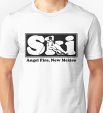Angel Fire, New Mexico SKI Graphic for Skiing your favorite mountain, city or resort town Unisex T-Shirt