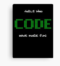 Girls Who Code: Canvas Prints | Redbubble Girls Who Code: Canvas Prints | Redbubble