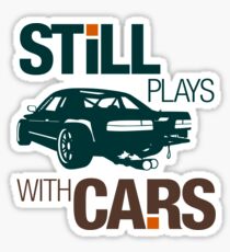 Still plays with cars (7) Sticker