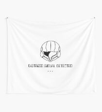 Samus (white drop) Wall Tapestry
