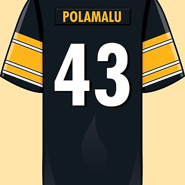 Troy Polamalu Jersey Greeting Card for Sale by WalkDesigns