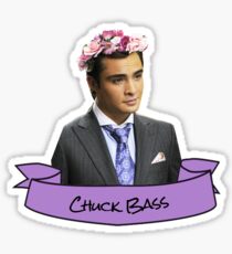 chuck bass flower crown sticker Sticker