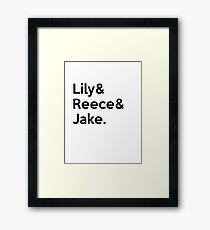 Caskett Kids Framed Print
