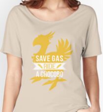 Sauver Gas Ride un Chocobo T-shirts coupe relax
