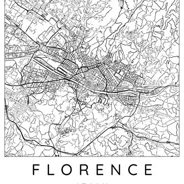 Poster for Sale avec l uvre Carte de Florence minimaliste en