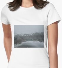 weekapaug inn - snow storm Women's Fitted T-Shirt