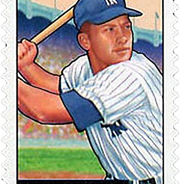 Mickey Mantle Postage Stamp 39 cents US Postage stamp Baseball postage stamp Sticker