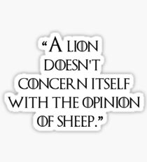 Quote Game of Thrones Sticker