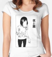 deep cut (WHITE) Women's Fitted Scoop T-Shirt