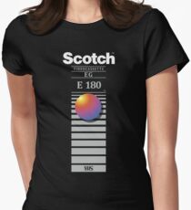 "Re-record, not fade away" - Scotch VHS Women's Fitted T-Shirt