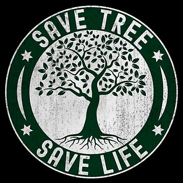 Save trees motivational slogan with metapfor Vector Image